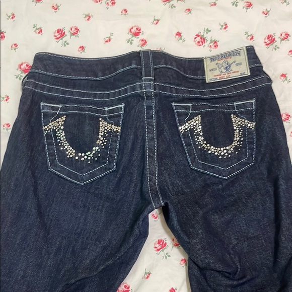 True Religion Dark Denim Boot Cut Jeans size 28 - Picture 3 of 11